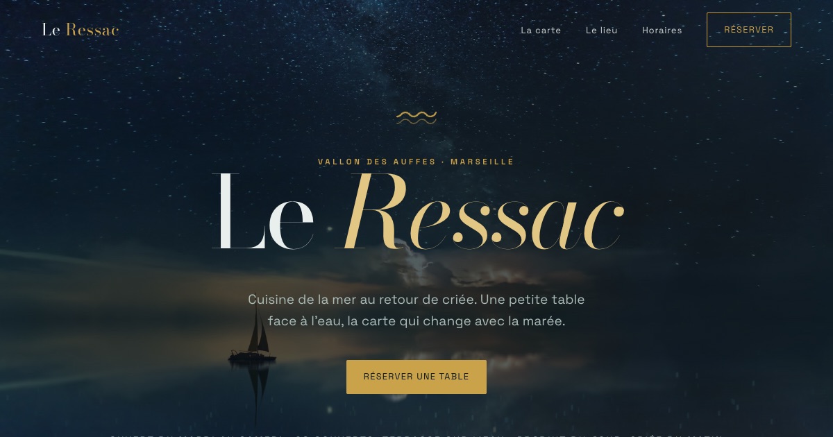 Aperçu du concept Le Ressac